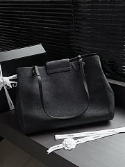 Colestore Chanel LARGE SHOPPING BAG   Grained Calfskin & Gold-Tone Metal  Black 36 x 46 x 20cm - 5