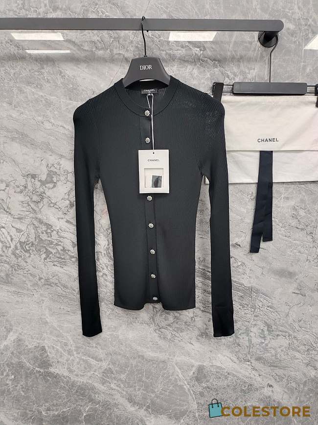 Colestore Spring Summer 2026 Pre-Collection Cardigan - Mixed fibers, black - 1