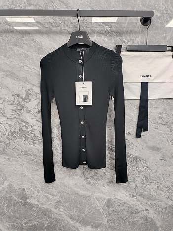 Colestore Spring Summer 2026 Pre-Collection Cardigan - Mixed fibers, black