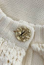 Colestore Louis Vuitton Crochet Flounce Cardigan Milk White - 2