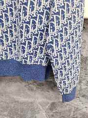 Colestore Dior Dioriviera Zipped Cardigan with Hood Blue Spongy Dior Oblique Cotton-Blend Jacquard  - 6