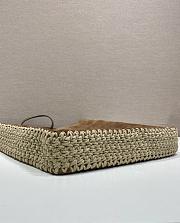 	 Colestore Prada Large suede and crochet tote bag Cocoa Brown 35 x 38 x 5cm - 5