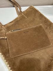 	 Colestore Prada Large suede and crochet tote bag Cocoa Brown 35 x 38 x 5cm - 2