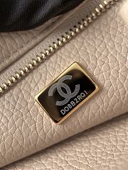 Colestore Chanel SMALL SHOPPING BAG Grained Calfskin & Gold-Tone Metal Light Beige 15 x 30.5 x 11.5 cm - 4