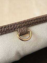 	 Colestore Chanel SMALL SHOPPING BAG Grained Calfskin & Gold-Tone Metal Dark Brown 15 x 30.5 x 11.5 cm - 6
