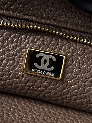 	 Colestore Chanel SMALL SHOPPING BAG Grained Calfskin & Gold-Tone Metal Dark Brown 15 x 30.5 x 11.5 cm - 2