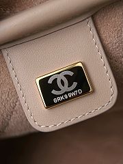 Colestore Chanel Spring Summer 2026   Large Bowling Bag  Lambskin & Gold-Tone Metal  Burgundy  19 x 35.5 x 12.5cm - 5