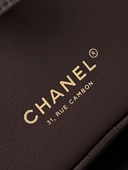 Colestore Chanel Spring Summer 2026   Large Bowling Bag  Lambskin & Gold-Tone Metal  Dark Brown  19 x 35.5 x 12.5cm - 3