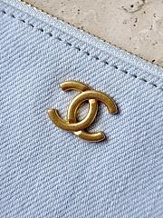 Colestore Chanel Coco Beach 2026 collection   Small Shopping Bag   Denim, Calfskin & Gold-Tone Metal  Blue & Brown 20x43x17cm - 2