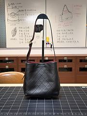 Colestore Chanel Bucket Bag   Calfskin & Gold-Tone Metal  Black 23x23x14.5cm - 4