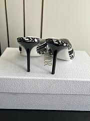 Colestore Dior Black Monogram Canvas Logo Strap Heel Sandals - 6
