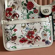 Colestore Gucci Giglio small tote bag white and multicolor net 25 x 20 x15cm - 6