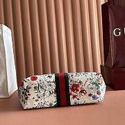 Colestore Gucci Giglio small tote bag white and multicolor net 25 x 20 x15cm - 5