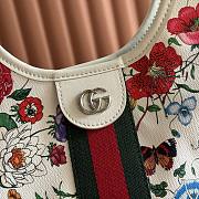 Colestore Gucci Giglio small tote bag white and multicolor net 25 x 20 x15cm - 2