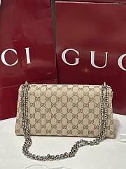 Colestore Gucci  Dionysus medium shoulder bag sand and brown GG canvas 28x14x7cm - 6
