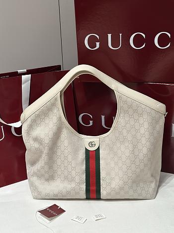 Colestore Gucci Giglio Large Tote Bag in ivory GG canvas 42(60)  × 47  × 16 cm