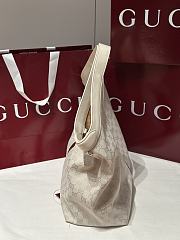 Colestore Gucci Giglio Large Tote Bag in ivory GG canvas 42(60)  × 47  × 16 cm - 6