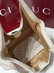 Colestore Gucci Giglio Large Tote Bag in ivory GG canvas 42(60)  × 47  × 16 cm - 5
