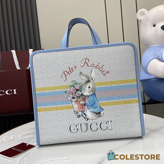 Colestore Gucci x Peter Rabbit Children's GG Tote Bag 25 x 28.5 x 11cm - 1