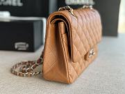 Colestore  Chanel Classic 11.12 Handbag   Grained Calfskin & Silver-Tone Metal  Camel  15.5 x 25.5 x 6.5cm - 4