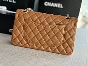 Colestore  Chanel Classic 11.12 Handbag   Grained Calfskin & Silver-Tone Metal  Camel  15.5 x 25.5 x 6.5cm - 3
