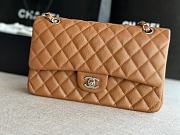 Colestore  Chanel Classic 11.12 Handbag   Grained Calfskin & Silver-Tone Metal  Camel  15.5 x 25.5 x 6.5cm - 2