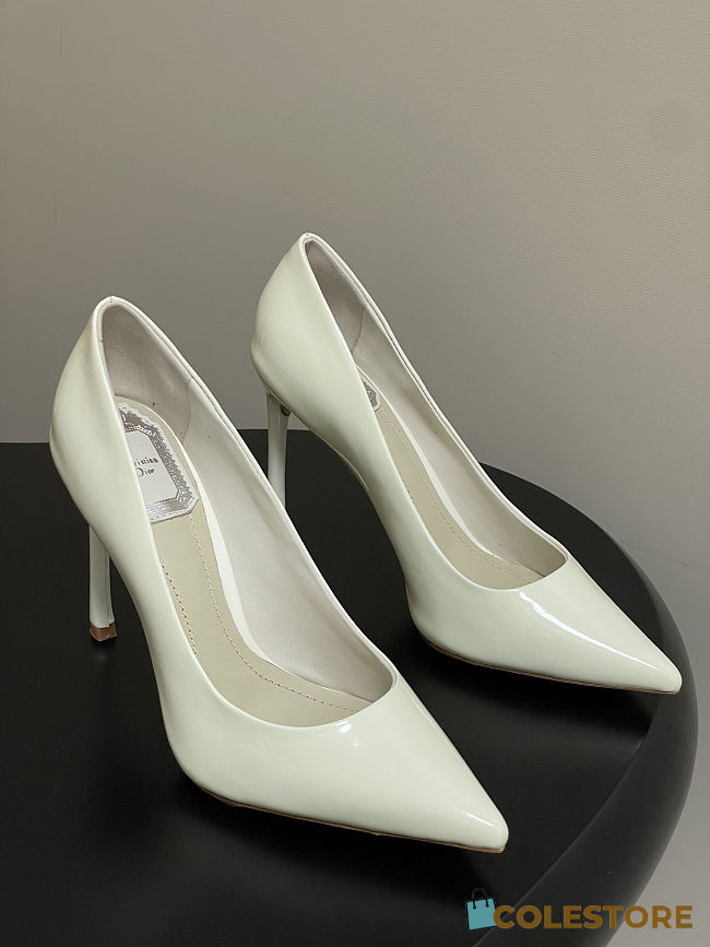 Colestore Dior Timeless Pump White Patent Calfskin  - 1