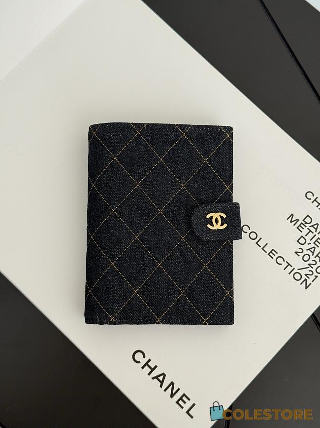 Colestore Chanel 26P denim pouch and passport holder 14×10cm - 1