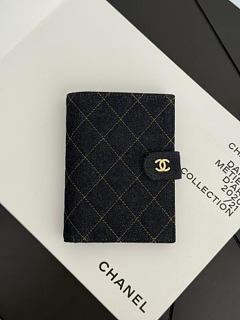 Colestore Chanel 26P denim pouch and passport holder 14×10cm