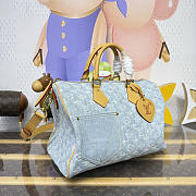 Colestore Louis Vuitton LV Qixi Festival Limited Edition Speedy P9 Bandoulière 30 Monogram Denim  M2A209 34x19x22cm - 6