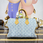 Colestore Louis Vuitton LV Qixi Festival Limited Edition Speedy P9 Bandoulière 30 Monogram Denim  M2A209 34x19x22cm - 5