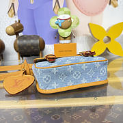 Colestore Louis Vuitton LV Qixi Festival Limited Edition Satchel Mini Crossbody Bag Monogram Denim M2A647 19.5x6x15cm - 6