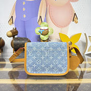 Colestore Louis Vuitton LV Qixi Festival Limited Edition Satchel Mini Crossbody Bag Monogram Denim M2A647 19.5x6x15cm - 3