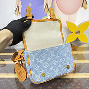 Colestore Louis Vuitton LV Qixi Festival Limited Edition Satchel Mini Crossbody Bag Monogram Denim M2A647 19.5x6x15cm - 2