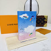 Colestore Louis Vuitton Passport Cover Paragliding Blue 10 x 14 x 2.5 cm - 6