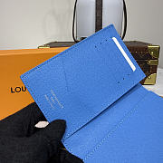 Colestore Louis Vuitton Passport Cover Paragliding Blue 10 x 14 x 2.5 cm - 5