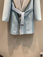 Colestore Louis Vuitton Reversible Signature Hooded Wrap Coat Light Blue - 5