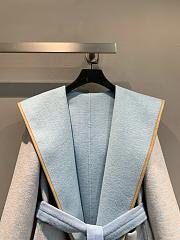 Colestore Louis Vuitton Reversible Signature Hooded Wrap Coat Light Blue - 2