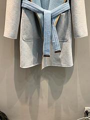 Colestore Louis Vuitton Reversible Signature Hooded Wrap Coat Light Blue - 3