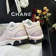 Colestore Chanel Sneakers Mesh, Suede Calfskin & Calfskin Light Pink - 6