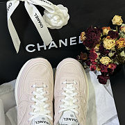 Colestore Chanel Sneakers Mesh, Suede Calfskin & Calfskin Light Pink - 3