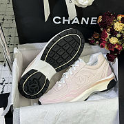Colestore Chanel Sneakers Mesh, Suede Calfskin & Calfskin Light Pink - 2