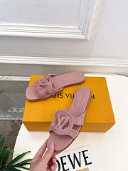 Colestore Louis Vuitton LV Isola Flat Mule Dusty Pink Suede baby goat leather - 5