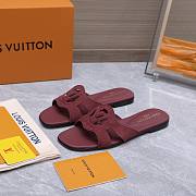 Colestore Louis Vuitton LV Isola Flat Mule Bordeaux Suede baby goat leather - 1