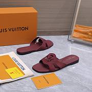 Colestore Louis Vuitton LV Isola Flat Mule Bordeaux Suede baby goat leather - 5