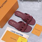 Colestore Louis Vuitton LV Isola Flat Mule Bordeaux Suede baby goat leather - 2