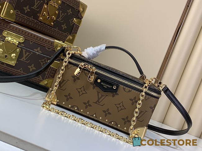 Colestore Louis Vuitton Vanity Pouch Trunk Monogram Reverse 20 x 10 x 5.5 cm - 1