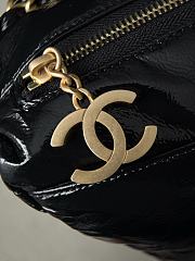 Colestore Chanel Vinyl Rock and Chain Bowler Black Bag 56x26x16cm - 6