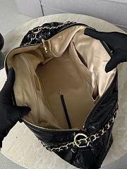 Colestore Chanel Vinyl Rock and Chain Bowler Black Bag 56x26x16cm - 4
