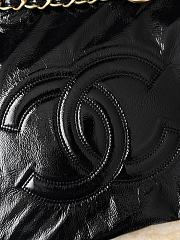 Colestore Chanel Vinyl Rock and Chain Bowler Black Bag 56x26x16cm - 3